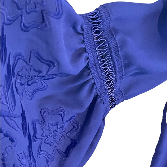 Beautiful rich purple top with embroidered detailing. - Picture 12 of 14